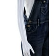 thumbnail image 5 of Feinuhan Womens Blue Denim Jean Straight Leg Distressed Pocket Bib Overalls, 5 of 7