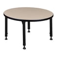 thumbnail image 2 of Regency Kee 30" Round Height Adjustable Classroom Table - Beige, 2 of 3