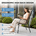 thumbnail image 4 of Pirecart Patio Chairs Set of 8 Outdoor Stackable Armrest Chairs with Textilene, Metal Frame, 4 of 10