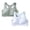 Sky Blue 1PCS & Green 1PCS, variant on Girls Racerback Wireless Training Bra Sweat Wicking Light Pad Athletic Undergarment for School Dance, 2 Pack