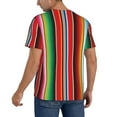thumbnail image 5 of Haiem Hip Hop Hipster Baseball Jersey Button Down Shirts Sports Uniforms Men Women Jersey(Mexican Serape Blanket Stripes,Medium), 5 of 9