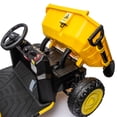 thumbnail image 6 of 24 Volt Ride on Toys, Joyracer Electric Ride on Dump Truck with Remote, Metal Frame, Bluetooth, Dump Bed, Shovel, Yellow-B, 6 of 11