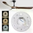 thumbnail image 2 of Ceiling Fan Light Replacement Panel Uniform Illumination 3CCT 3000K 4000K 6000K Memory Function Ceiling Fan LED Light for Home, 2 of 5