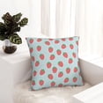 thumbnail image 6 of Pofeuu Hand Drawn Strawberry Print Double-sided plush pillowcase Square Throw Pillow Covers Pillows Cover for Living Room Bedroom Sofa Couch Cushion Cover（No pillow core）-20"x20", 6 of 7