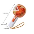 thumbnail image 2 of Triangular Stitching Lanyard Fan, Portable Handheld Cooling Device With Thickened Protective Mesh, for Outdoor Travel, A, 2 of 5