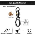 thumbnail image 3 of czcpp-High Strength Snap Swivels Saltwater Ball Bearing Fishing Swivels Freshwater Stainless Steel Split Rings Fishing Black Nickel 30lbs-156lbs, 3 of 4