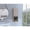 Light Gray, variant on TUHOME Mila Medicine Cabinet Organizer, Wall-Mounted Bathroom Cabinet, 1 Door & 4 Shelves, Light Gray