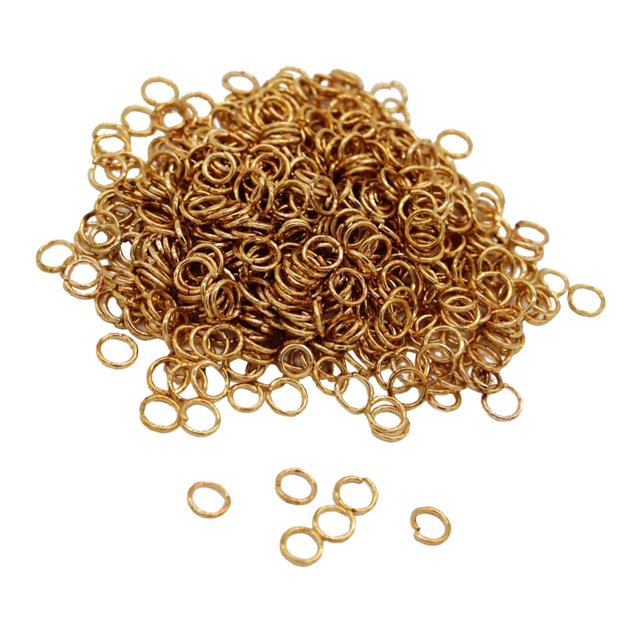 Aproximadamente 500 s de salto, conector abierto, fabricación de joyas de metal DIY en los 3 tamaños 4 mm Zulema Anillos de salto abiertos