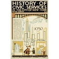 thumbnail image 2 of Vera Bock 13x18 Black Ornate Wood Framed Double Matted Museum Art Print Titled - History of Civic Services in the City of New York Water Supply No. 4 (1936), 2 of 5