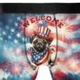 thumbnail image 4 of Pug Patriotic Welcome for 4Th of July Independence Day All Over Print Boxer Briefs Underwear for Men Dad Dog Lover Gifts - 00010, 4 of 6
