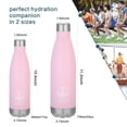 thumbnail image 2 of Insulated Water Bottle, Vacuum Stainless Steel & Vacuum Flask Comes with a Cleaning Brush -500ml Stainless Steel Vacuum Bottle, Double Wall Design, Standard Mouth, for Outdoor Sports, Fitness, Running, 2 of 8
