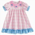 thumbnail image 1 of Ymyiu Robe d'Été pour Filles Robe pour Tout-Petites d'Été à Volants à Manches Volantées Robes pour Enfants 4T 5T (Rose, 4-5 Ans), 1 of 6