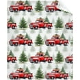 thumbnail image 3 of Christmas Holiday Throw Blanket for Women Men Christmas Car Blanket Gifts for Adults Christmas、Tree Lightweight Blanket 60X80 Inches for Bed All Season, 3 of 6