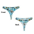 Adobk Animal Pirate Print Seamless Women Underwear Thongs,No Show