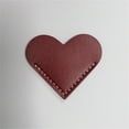 thumbnail image 1 of Pompotops Leather Bookmark Heart-Shaped Page, Handmade Bookmark, Heart-Shaped Page Corner , Cute Bookmarks Accessories For Women Present Reading Book Lovers Clearance, 1 of 1
