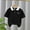 Black, variant on Boys Polo Shirts Short Sleeve Blue Button-Down Shirts Lapel Collar Uniform Shirt School Shirt
