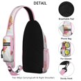thumbnail image 3 of Crossbody Sling Backpack for Women Men Summer Beach Shells Sunrise Shoulder Sling Crossbody Casual Chest Bag for Travel Sports Running Hiking, 3 of 6