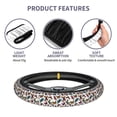 thumbnail image 6 of Elastic Steering Wheel Cover, Colorful Flying Butterflies Stretch Thickening Car Steering Wheel Cover Women Men, Steering Wheel Protector Universal 15 in, 6 of 7