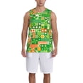 thumbnail image 6 of Rocae St Patrick's Day6 for Men's Basketball Jersey Lightweight and Breathable Athletic Tank Top,Quick-Drying Sports Jersey, 6 of 9