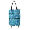 thumbnail image 6 of COFEST Foldable Shopping Trolley Soft Oxford Fabric Shopping Trolley With Folding Wheels Strength Saving Reusable Shopping Bag For Shopping Or Travel B, 6 of 8