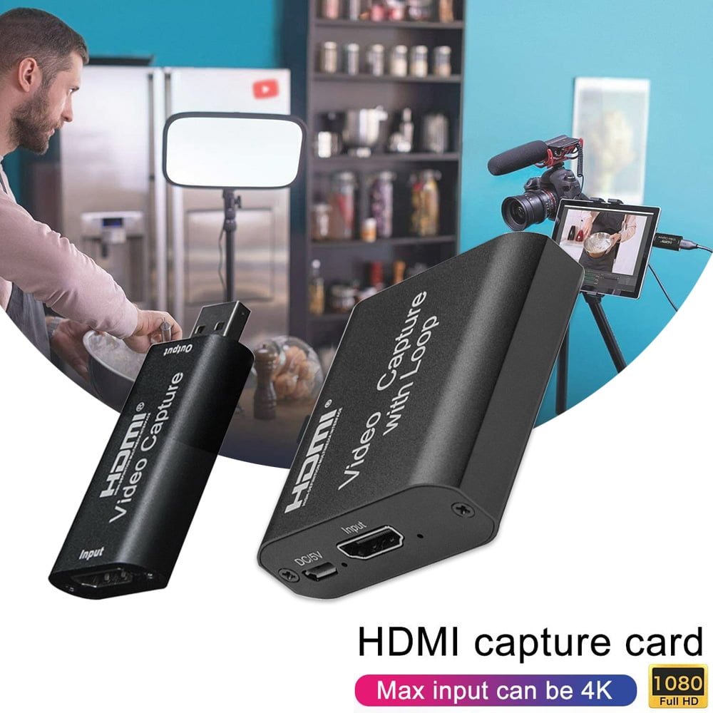 Single Output 1080P HDMI Video Capture Card Screen Record USB Game Capture Streamer Device for