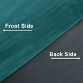thumbnail image 6 of XWZO Christmas Velvet Curtains for Bedroom - Soft Elegant Sunlight Blocking Grommet Window Curtain Panels for Parlor/Nursery/Living Room/Office with Tiebacks, W52 x L63 Inches Long, Teal, Set of 2, 6 of 11