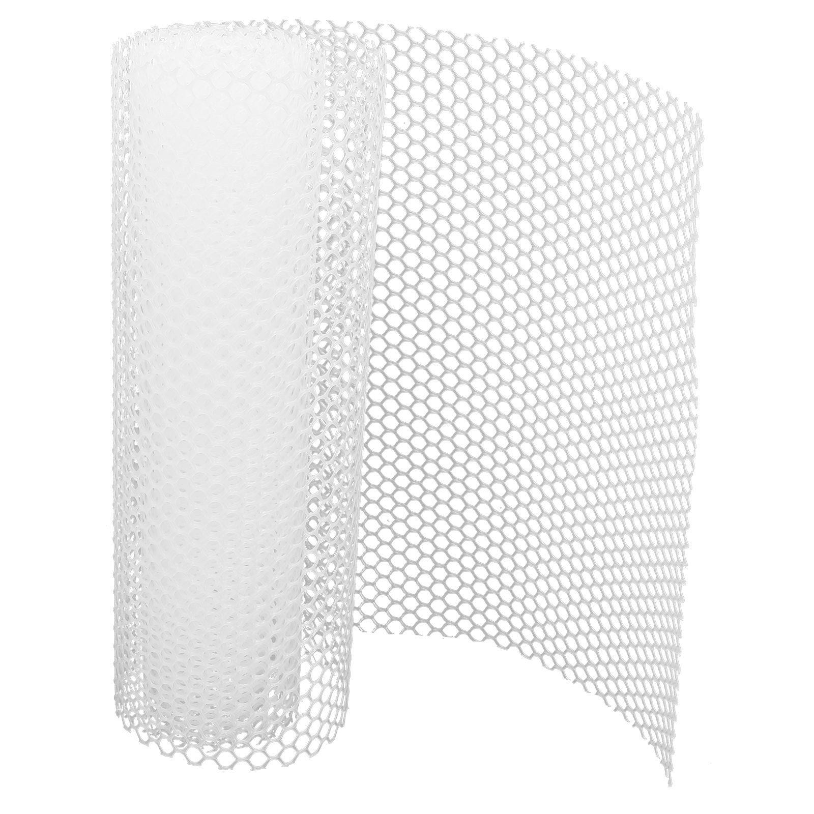 FONDOTIN Plastic Netting 1Pack White Mesh for Garden and Balcony Animal Barriers 117.90X15.72X0.08in