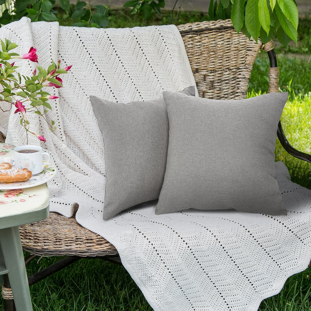 PiccoCasa 2Pcs 20x20 Inch Waterproof Throw Pillow Covers, Decorative
