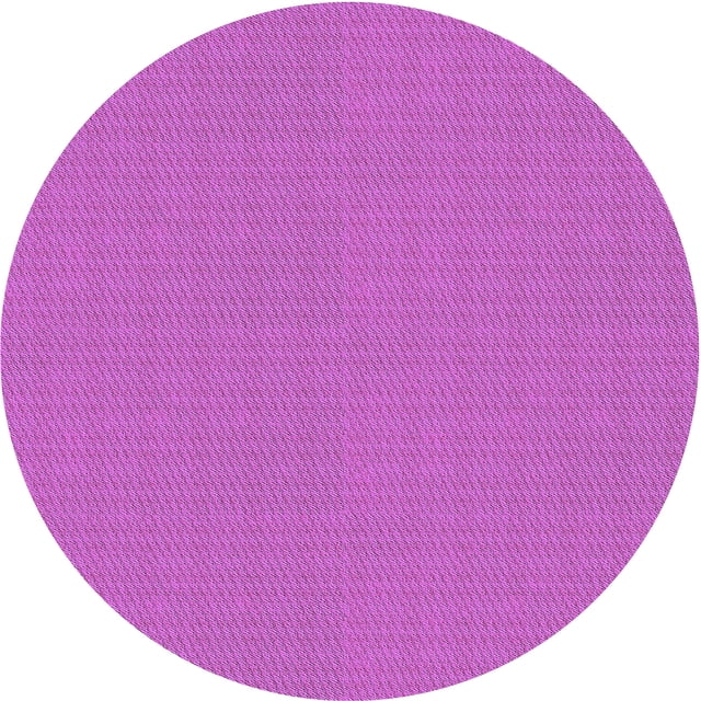 Ahgly Company Machine Washable Indoor Round Transitional Bright Neon Pink Purple Area Rugs, 6' Round