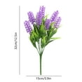thumbnail image 3 of Honeeladyy Artificial Lavenders Outdoor, Fake Flowers UV Resistant Outdoor Fake Plants, Lavender Artificial Flowers Plastic Fake Faux Flowers for Home Porch Garden Yard Window Box, Purple, 3 of 6