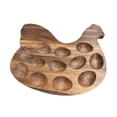 thumbnail image 3 of Soporte de madera para huevos, bandeja de madera para huevos, exhibición de huevos de Pascua con diseño en forma de gallina, contenedor de huevos para, 3 of 9