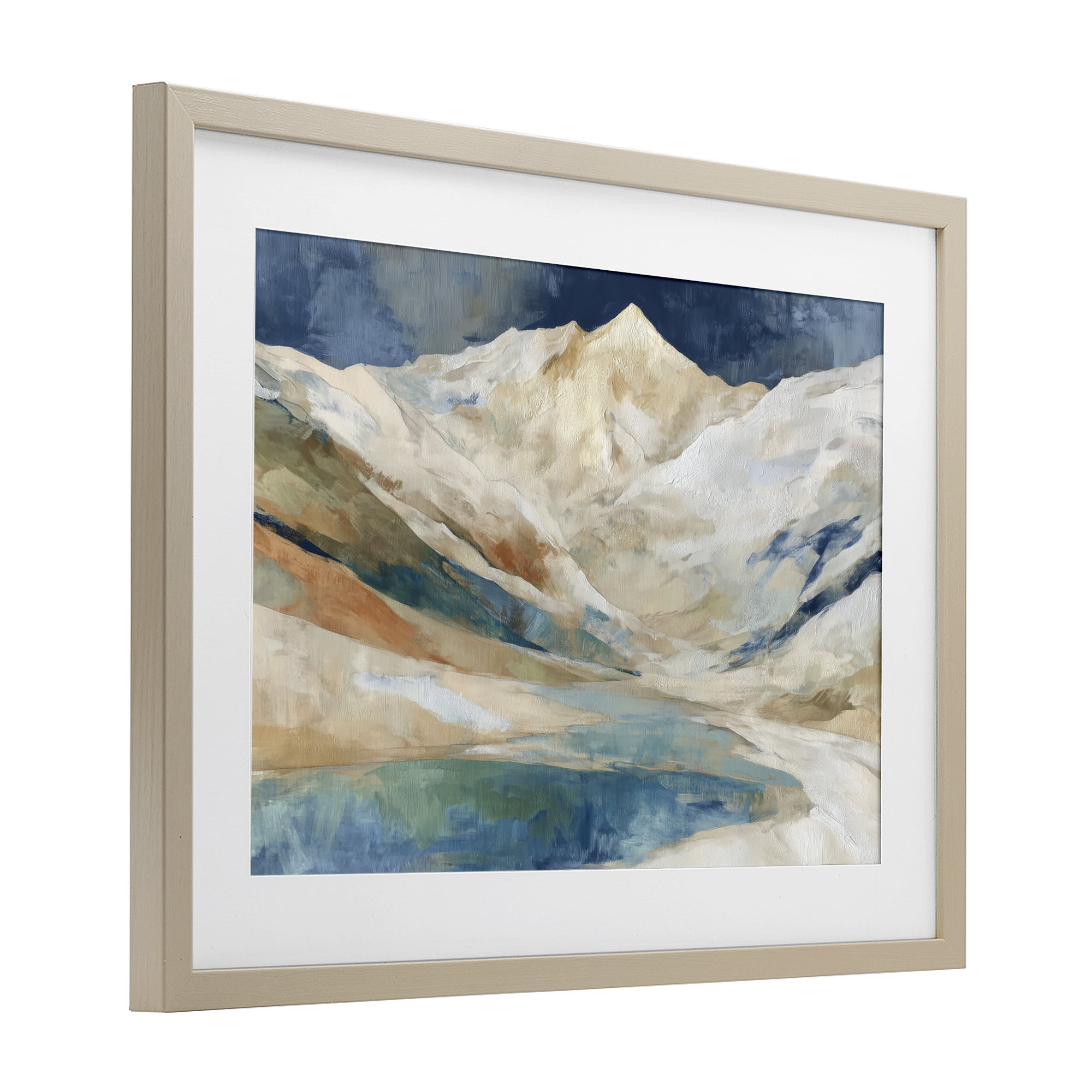 Stupell Industries Glacial Valley in Alaska Range Birch Framed Print Under Glass, design by Chromatic Storm Studio