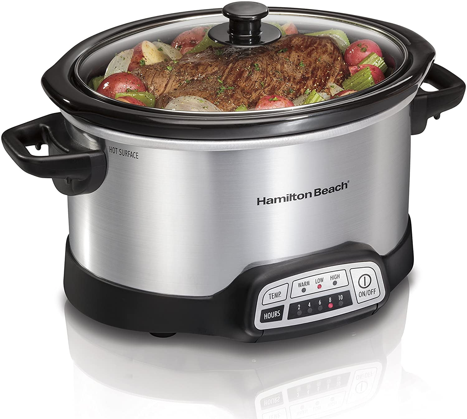 Hamilton Beach 4Quart Programmable Slow Cooker With DishwasherSafe