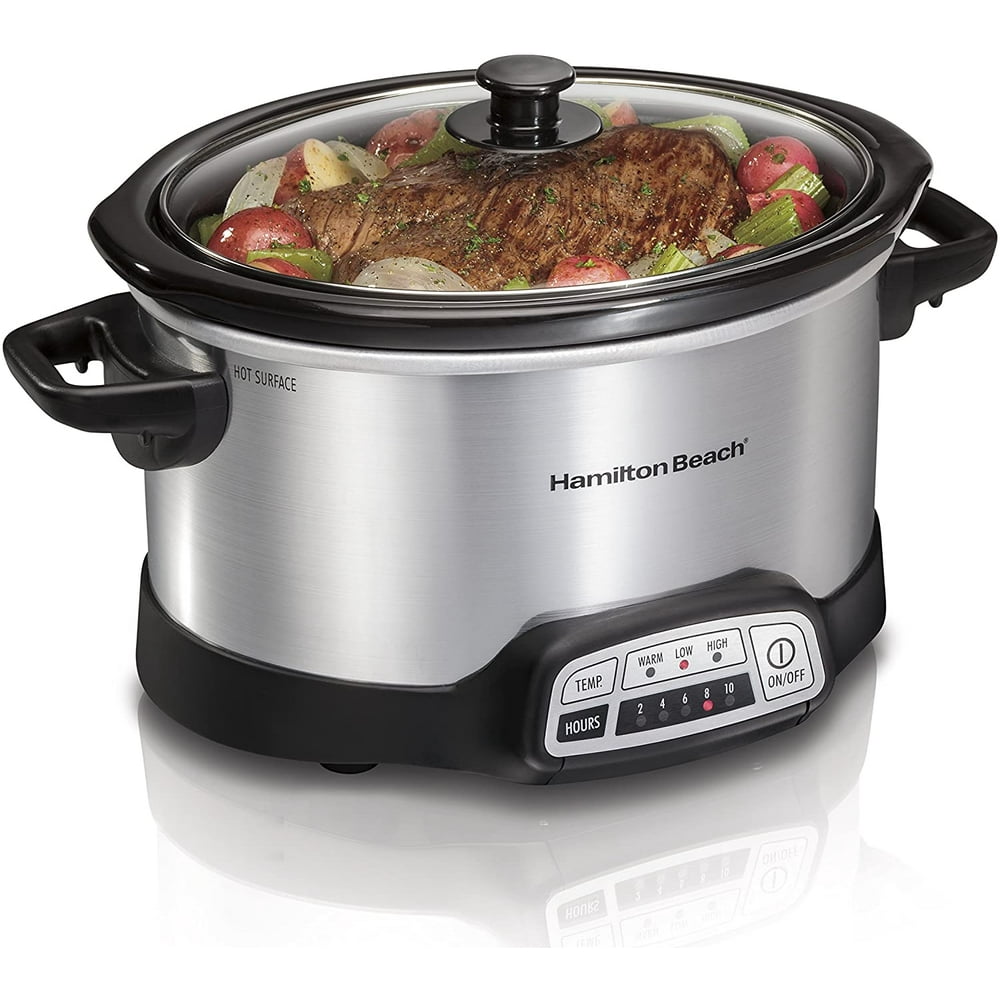 Hamilton Beach 4Quart Programmable Slow Cooker With DishwasherSafe