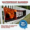 thumbnail image 5 of Beer Shop Large Banners and Signs for Outdoor by DreamController-Polyester Banner with 4 Holes for Easy Hang Indoor & Outdoor| 6x1 Feet HD Banner to Promote Food & Beverages | Made in USA, 5 of 6