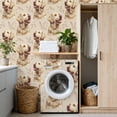 thumbnail image 4 of Peel and Stick Wallpaper vintage Happy Labrador Dog Floral Accents sketch Wall Mural 17.7in x 9.8ft Self Adhesive Removable Wall Paper Renter Friendly Wallpaper for Bedroom Kitchen Bathroom, 4 of 8