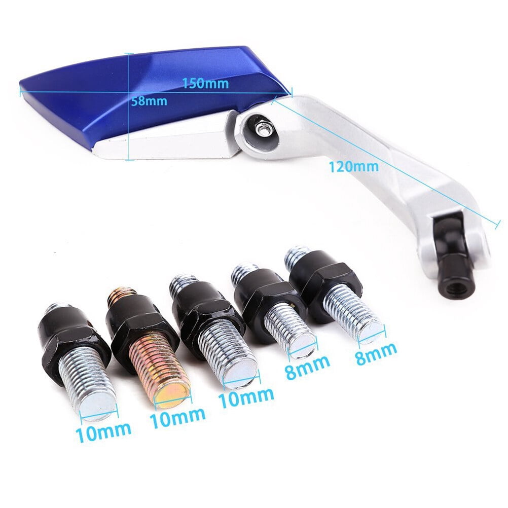 Mirrors Motorcycle Rear View Side Rearview Scooter 10Mm Universal Mirror Handlebars Motorcycles