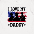 thumbnail image 4 of Inktastic Military Dad I Love My Daddy Boys or Girls Baby T-Shirt, 4 of 5
