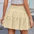 thumbnail image 6 of ZZwxWA Womens Skirts Flowy A Line Short Skirt High Waisted Ruffle Mini Skirts Pleated Cute Skirt Evening Cocktail Party, 6 of 7