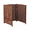 Brown, variant on 3-Panel Solid Wood Outdoor Privacy Screen, 32" x 38" Freestanding Air Conditioner Fence with Adjustable Layout, Natural Fir Wood Room Divider Panel for Patio, Garden & AC Unit