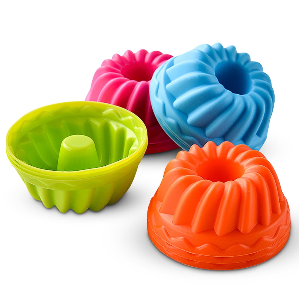 12pcs Silicone Muffin Cookie Cup Cake Jelly Chocolate Baking Mold Mould Bakeware 