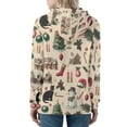 thumbnail image 2 of DISNIMO Christmas Hoodies for Women Cat Snowman Printed Hooded Jackets Zip Up Sport Sweatshirt Long Sleeve Hooded Tops with Pockets, XL, 2 of 6