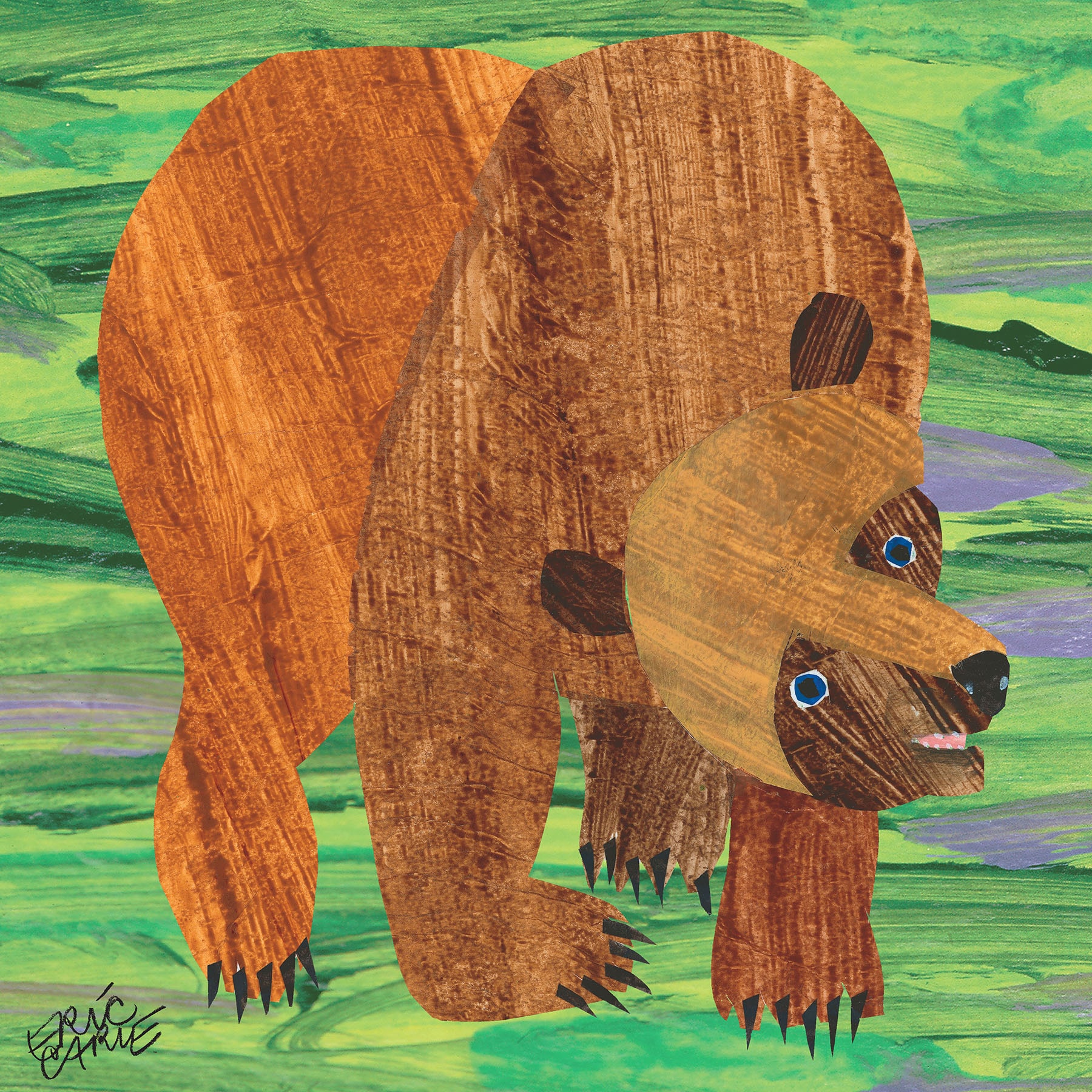 Eric Carle Brown Bear Printables The Big Brown Bear Art Print For Eric Carle Brown Bear Printables The Big Brown Bear Art Print For