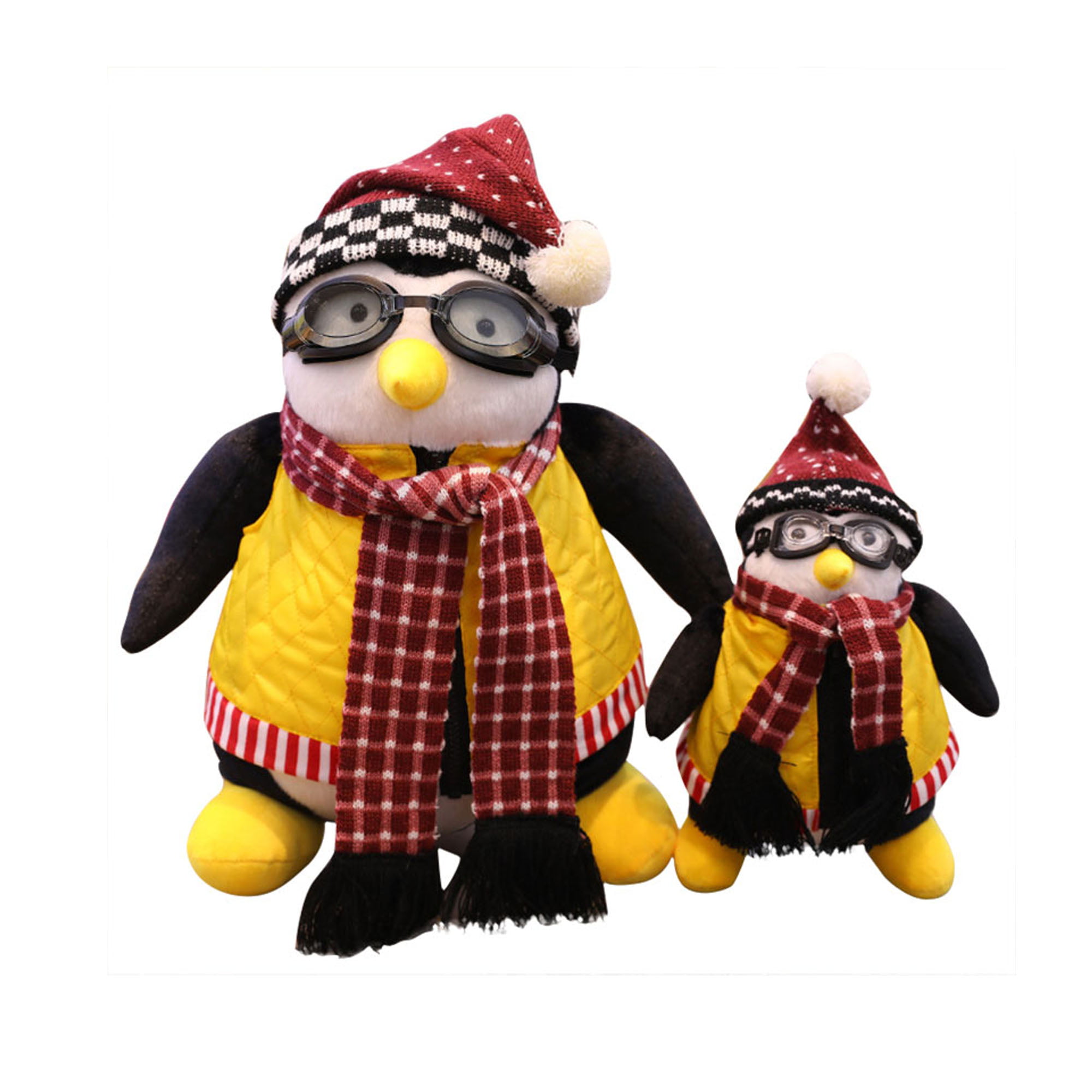 HUGSY PENGUIN WITH GOGGLES AND VEST FRIENDS JOEY'S HUGGSY BEST HOLIDAY GIFT 
