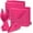 Hot Pink, variant on Hot Pink Satin Napkins - 100 Pack, 17x17 Inches, Scalloped Square Napkins for Weddings, Restaurants, Parties