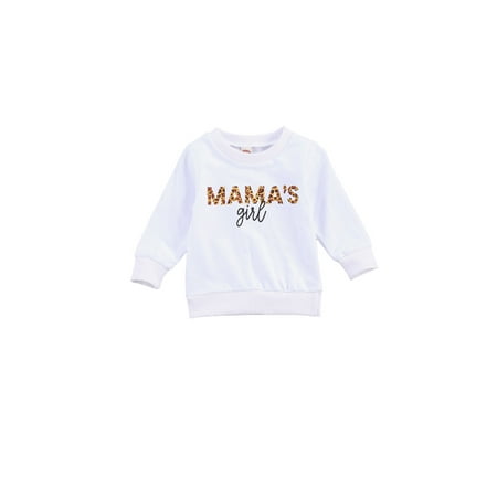 

FOCUSNORM Toddler Girls crewneck sweatshirt Baby Kids Long Sleeve Mama s Girl Letter Print Pullover Tops Hoodies