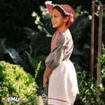 thumbnail image 2 of PMU Thanksgiving Pioneer Bonnet Hat, Red & White Adult Costume Pack of 6, 2 of 7