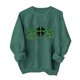 thumbnail image 1 of Tops de Cuello Redondo para las Mujeres Día de San Patricio Impreso Suéter de Manga Larga Invierno Suéter Casual, 1 of 6