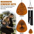 thumbnail image 4 of Memorial Wind Chimes Tree of Life Wind Chimes Sympathy Wind Chimes for Outdoor Deep Tone with 6 Tuned Tubes Memorial Gifts Wind Chime for Garden Home Yard Hanging Decorations, 4 of 9
