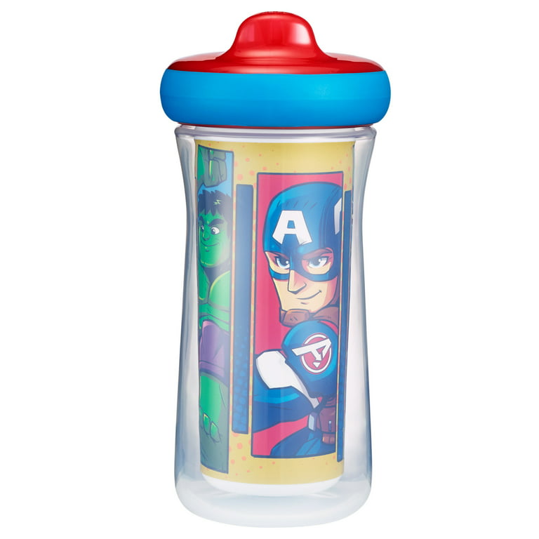 Disney-Pixar Cars Insulated Hard Spout Sippy Cups With One Piece Lid, 9 Oz,  2 Pack 